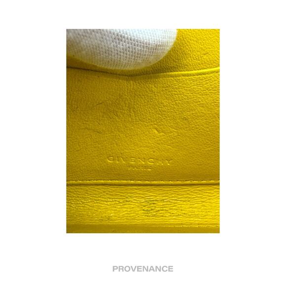 🔴 Givenchy Cles Zip Pouch Wallet - Red/Yellow Leather - Picture 11 of 11